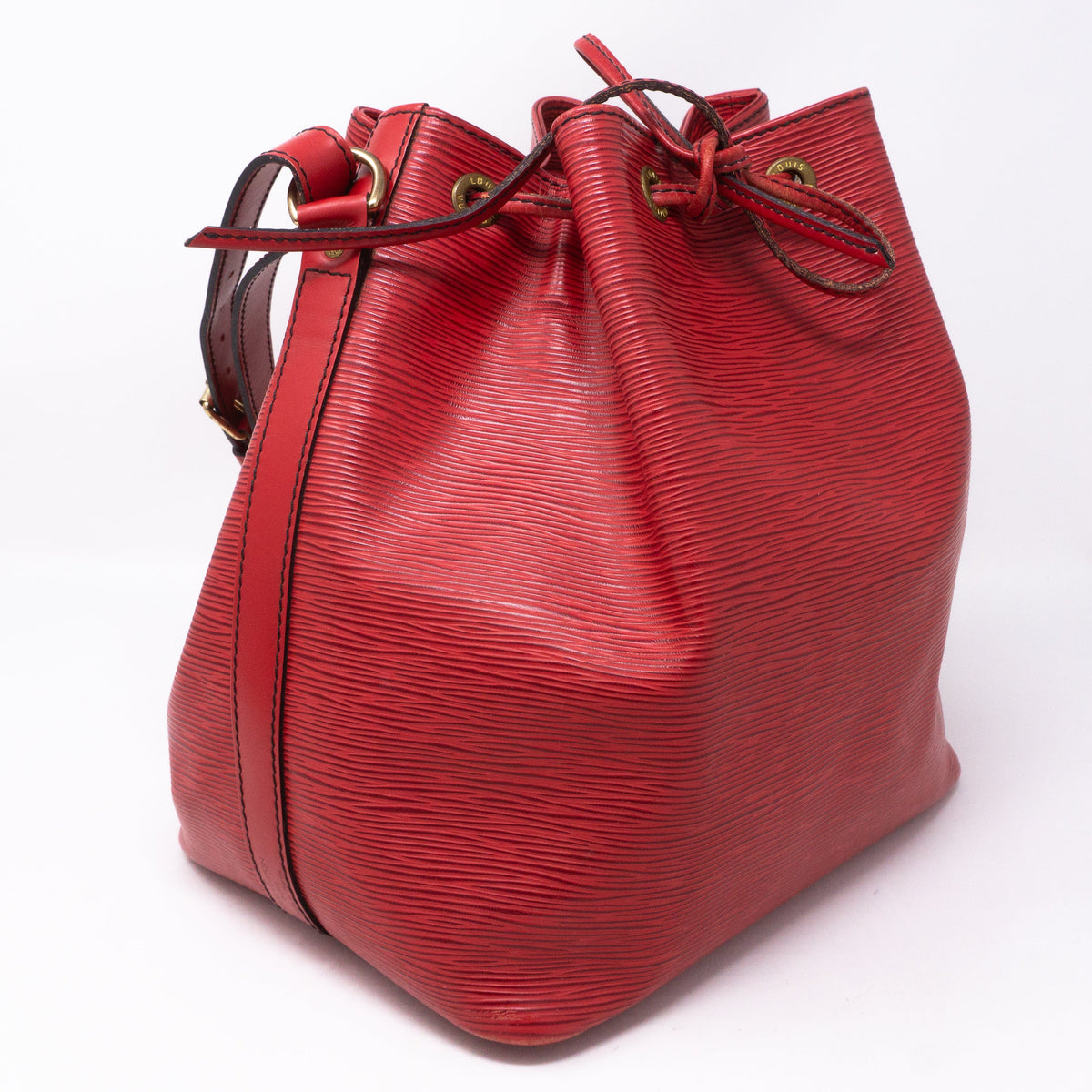 Louis-vuitton Petit Noe Red Epi Leather