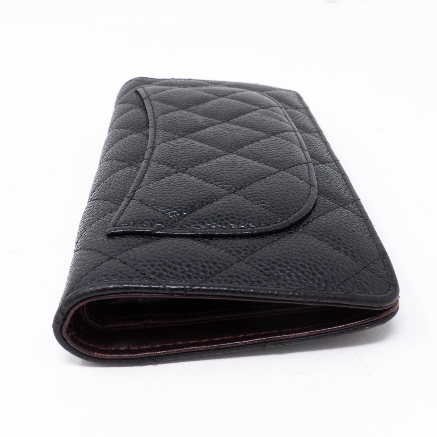 Classic Long Flap Wallet Black Caviar