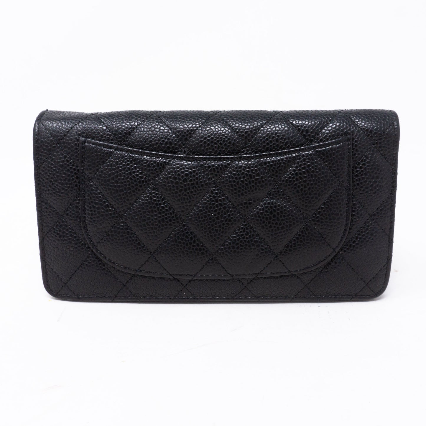 Classic Long Flap Wallet Black Caviar