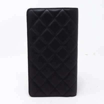 Classic Quilted Agenda Medium Black Leather