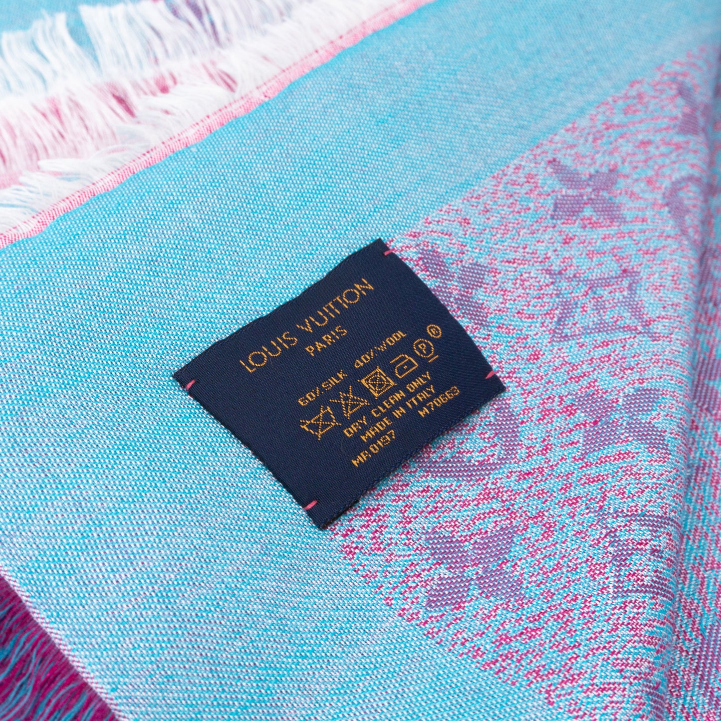 Louis-vuitton Monogram Shawl Infra Rose