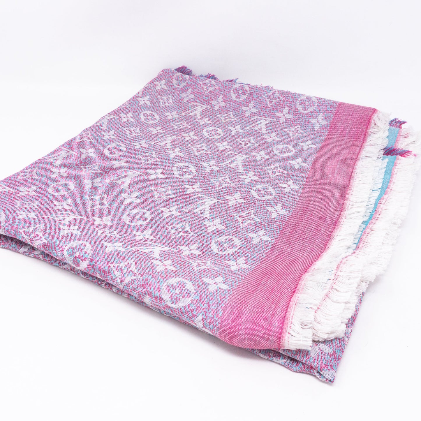 Louis-vuitton Monogram Shawl Infra Rose