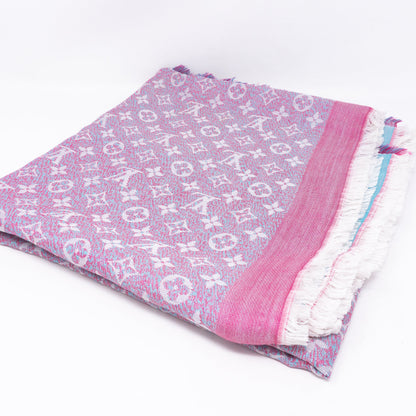 Louis-vuitton Monogram Shawl Infra Rose