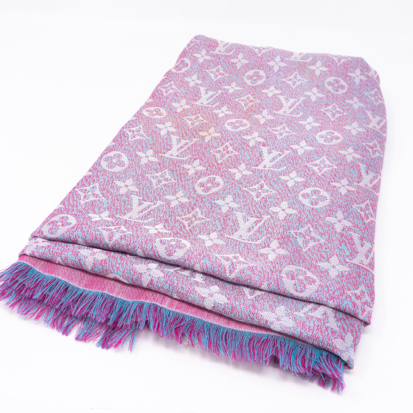 Louis-vuitton Monogram Shawl Infra Rose