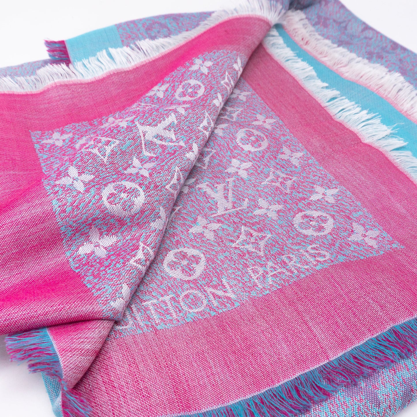 Louis-vuitton Monogram Shawl Infra Rose