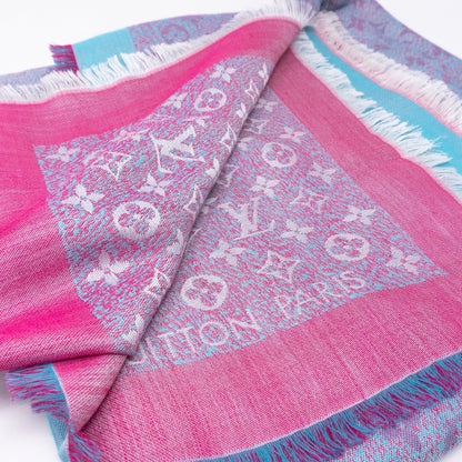 Louis-vuitton Monogram Shawl Infra Rose