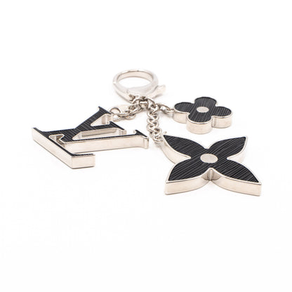 Louis-vuitton Fleur d'Epi Key Charm Black Silver