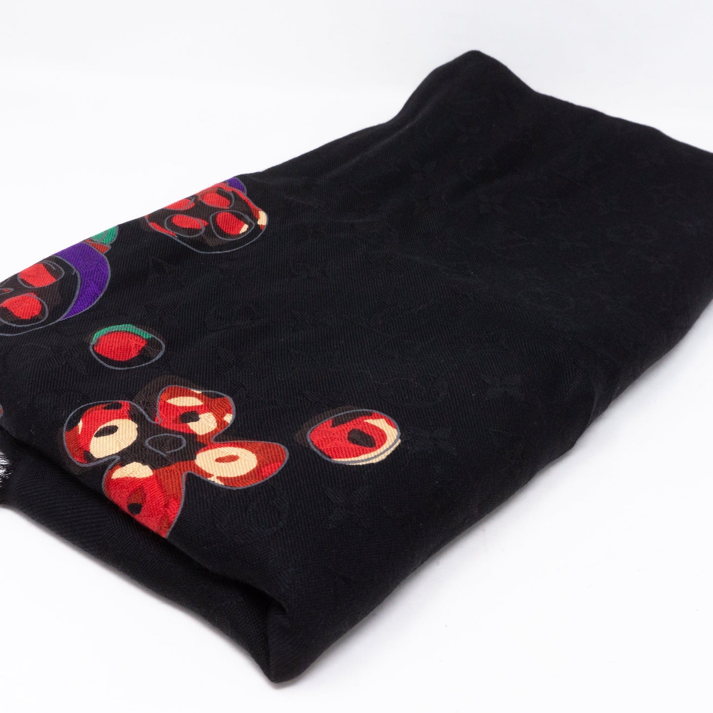 Louis-vuitton Monogram Shawl Devorgram Black