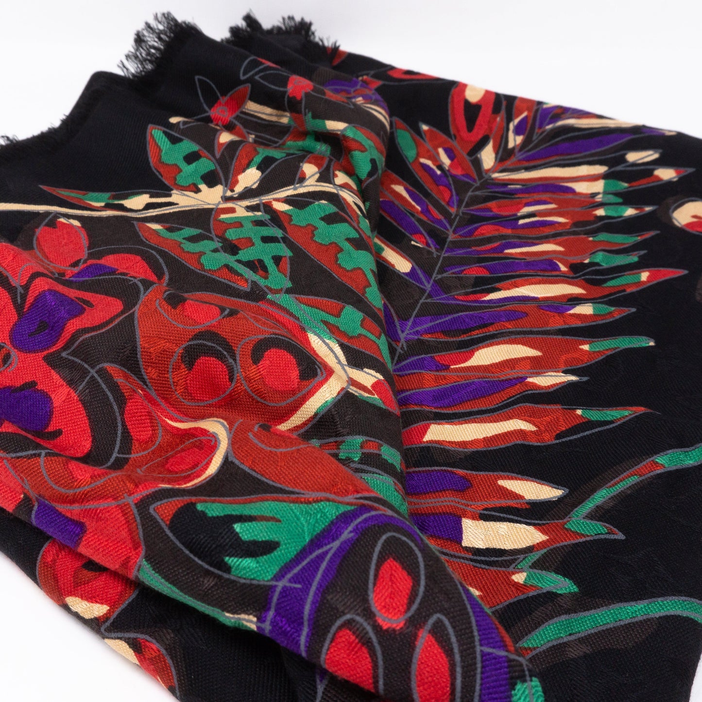 Louis-vuitton Monogram Shawl Devorgram Black