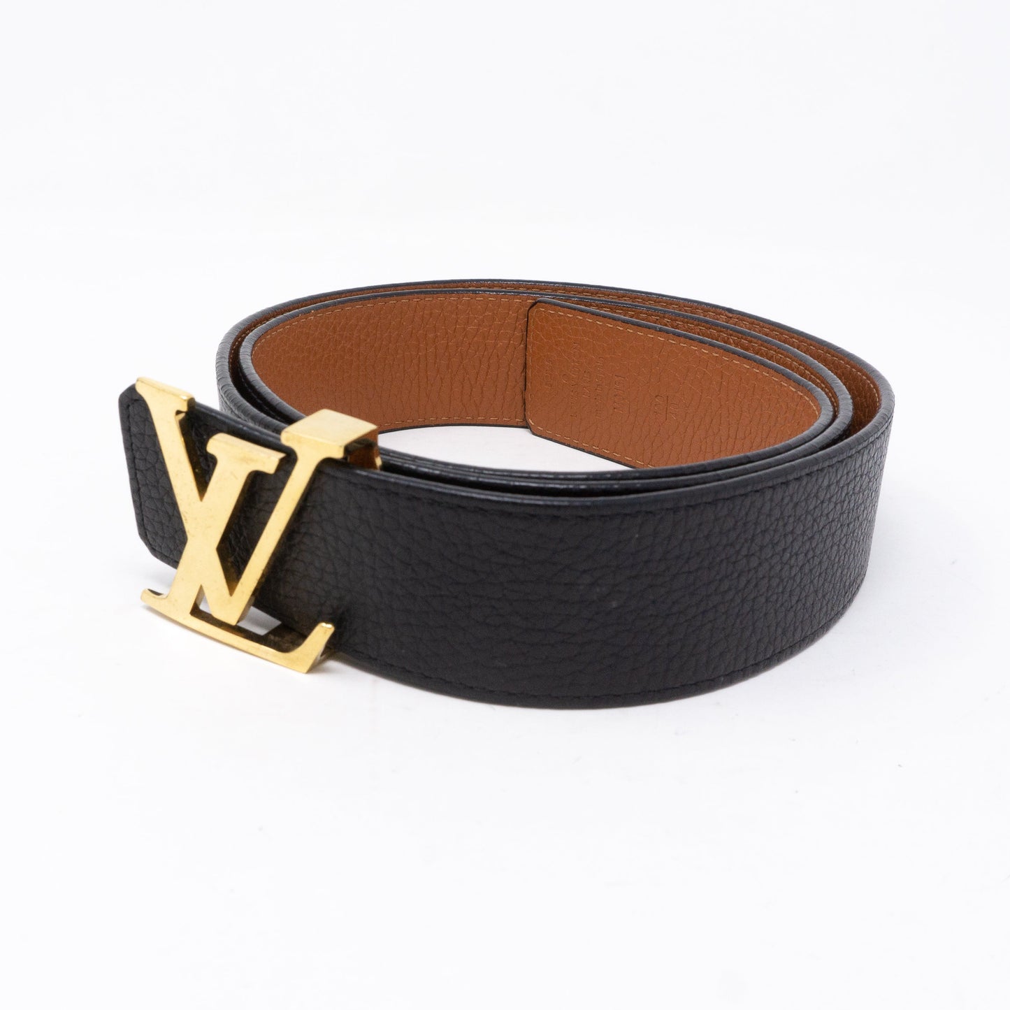 Louis-vuitton Initiales Belt Reversible 100 cm Cognac Black