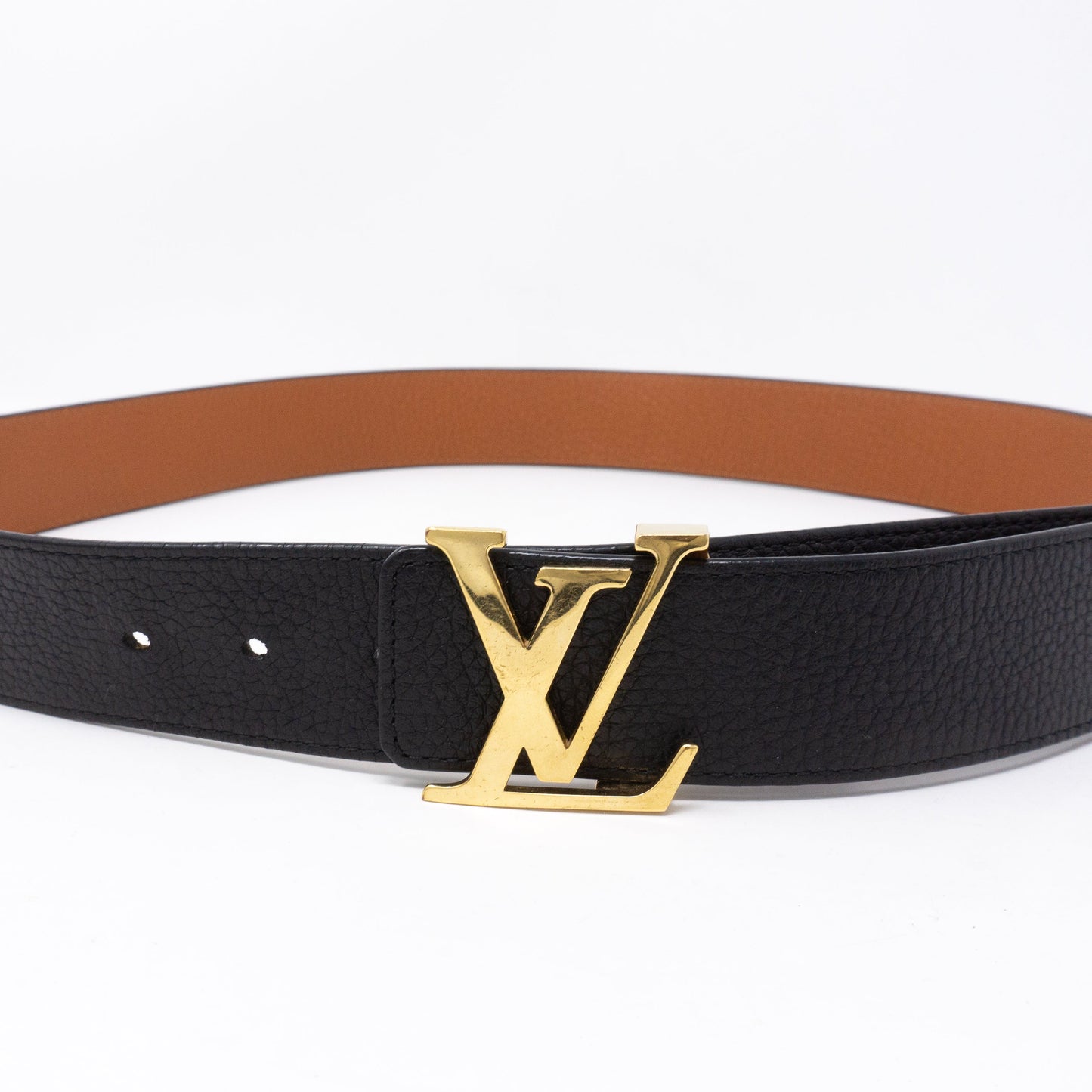 Louis-vuitton Initiales Belt Reversible 100 cm Cognac Black