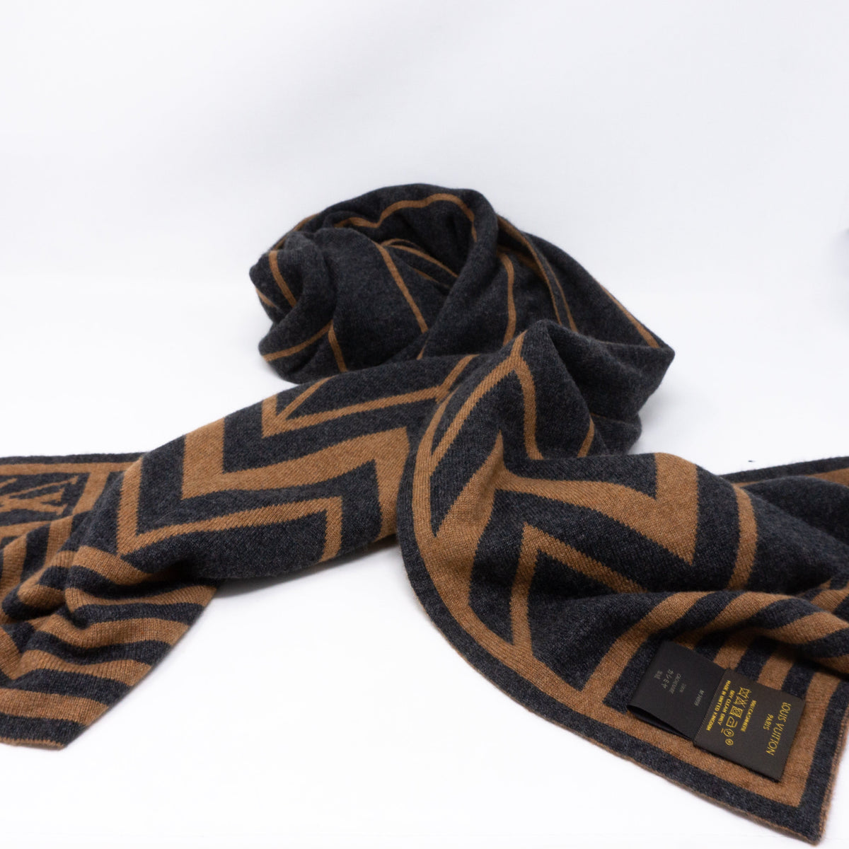 Louis-vuitton Karakoram Cashmere Scarf Brown