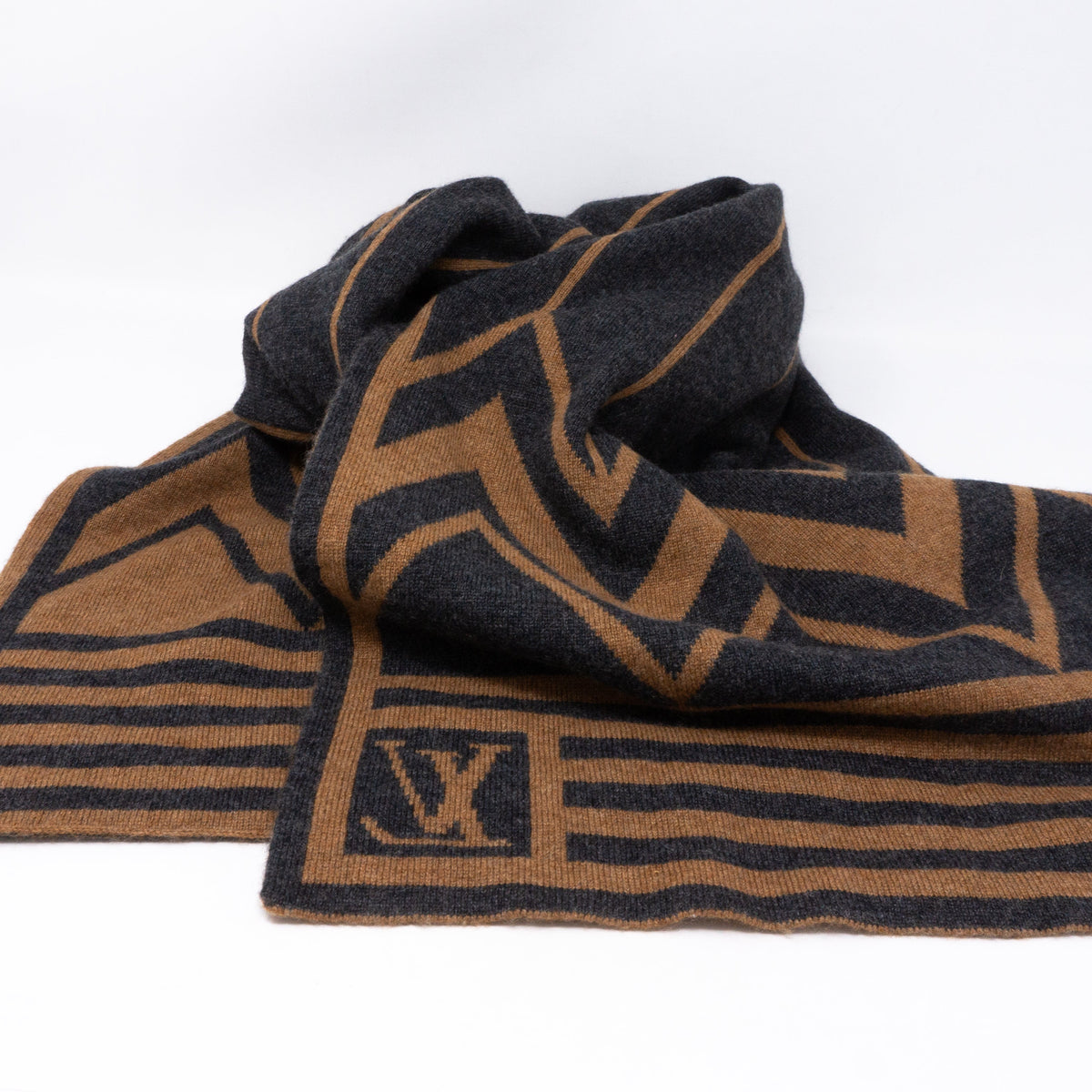 Louis-vuitton Karakoram Cashmere Scarf Brown