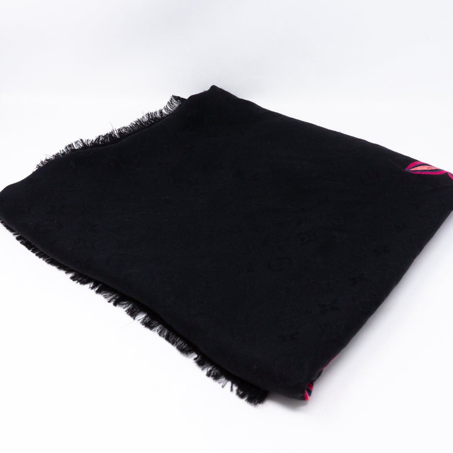 Louis-vuitton Monogram Shawl Flowergram Black
