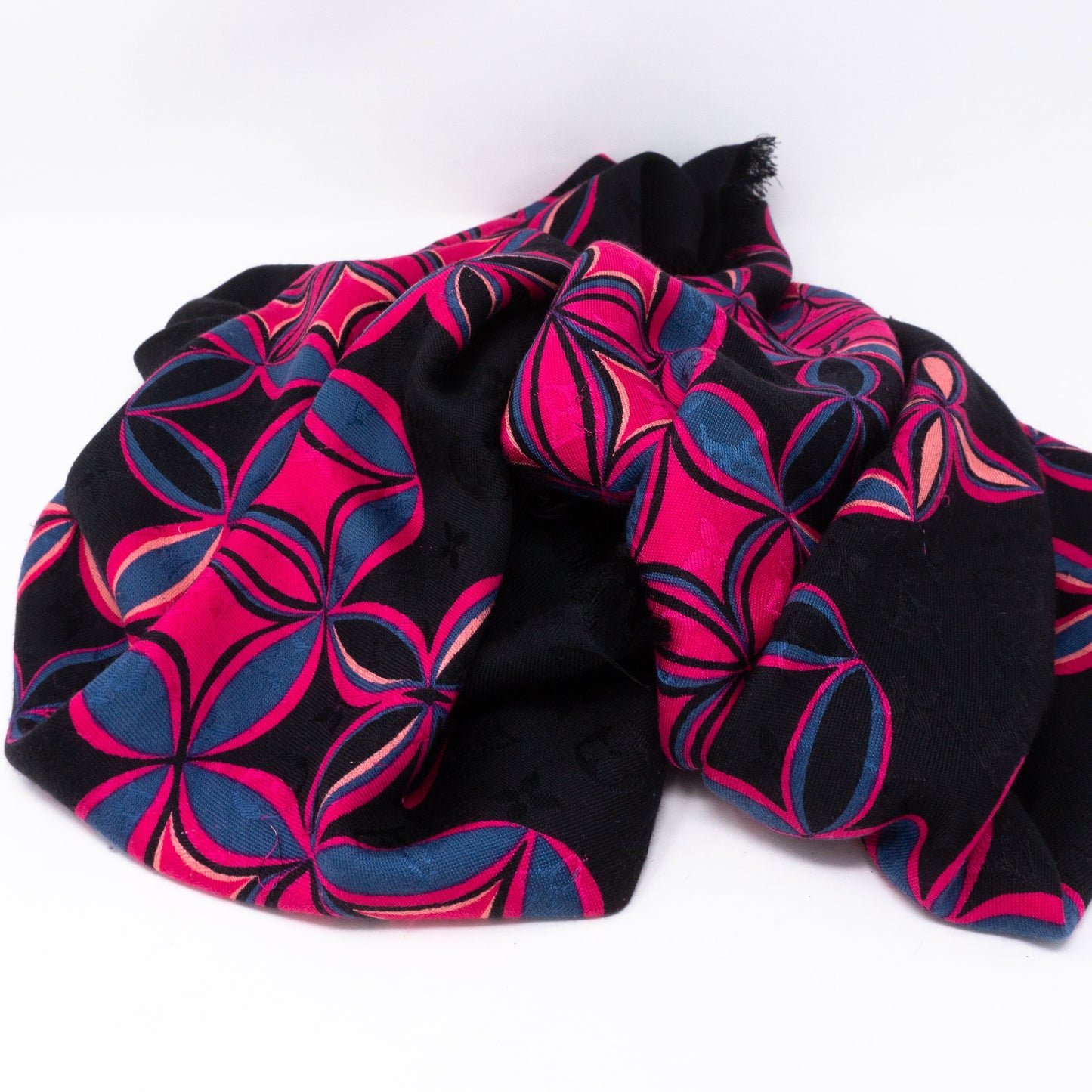 Louis-vuitton Monogram Shawl Flowergram Black