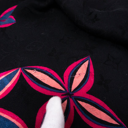 Louis-vuitton Monogram Shawl Flowergram Black