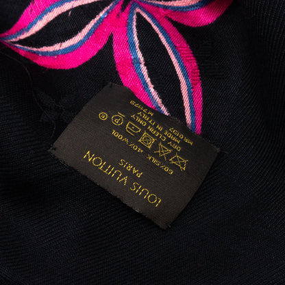 Louis-vuitton Monogram Shawl Flowergram Black