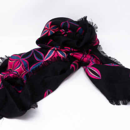 Louis-vuitton Monogram Shawl Flowergram Black