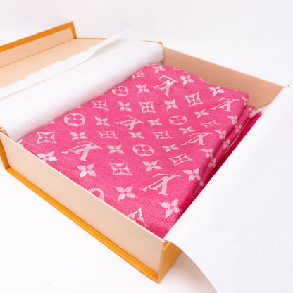 Louis-vuitton Monogram Denim Shawl Freesia