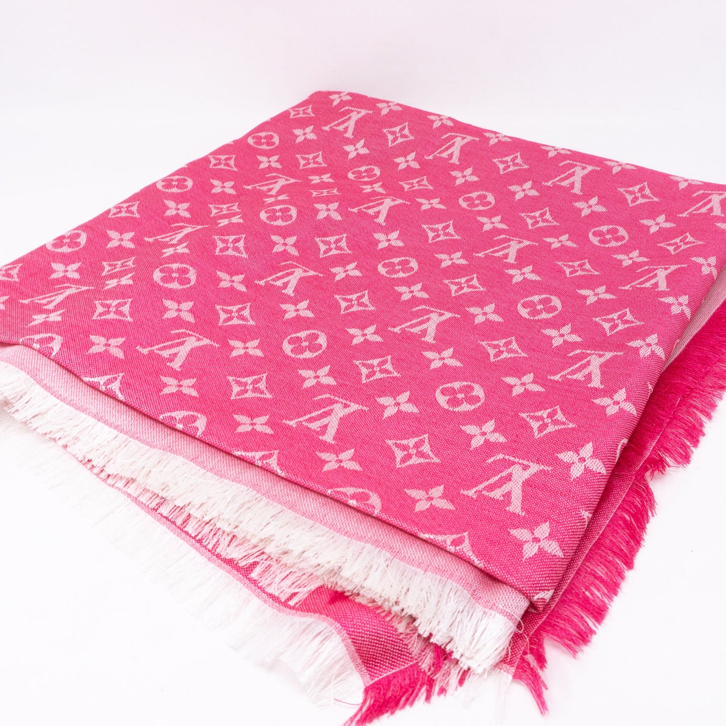 Louis-vuitton Monogram Denim Shawl Freesia