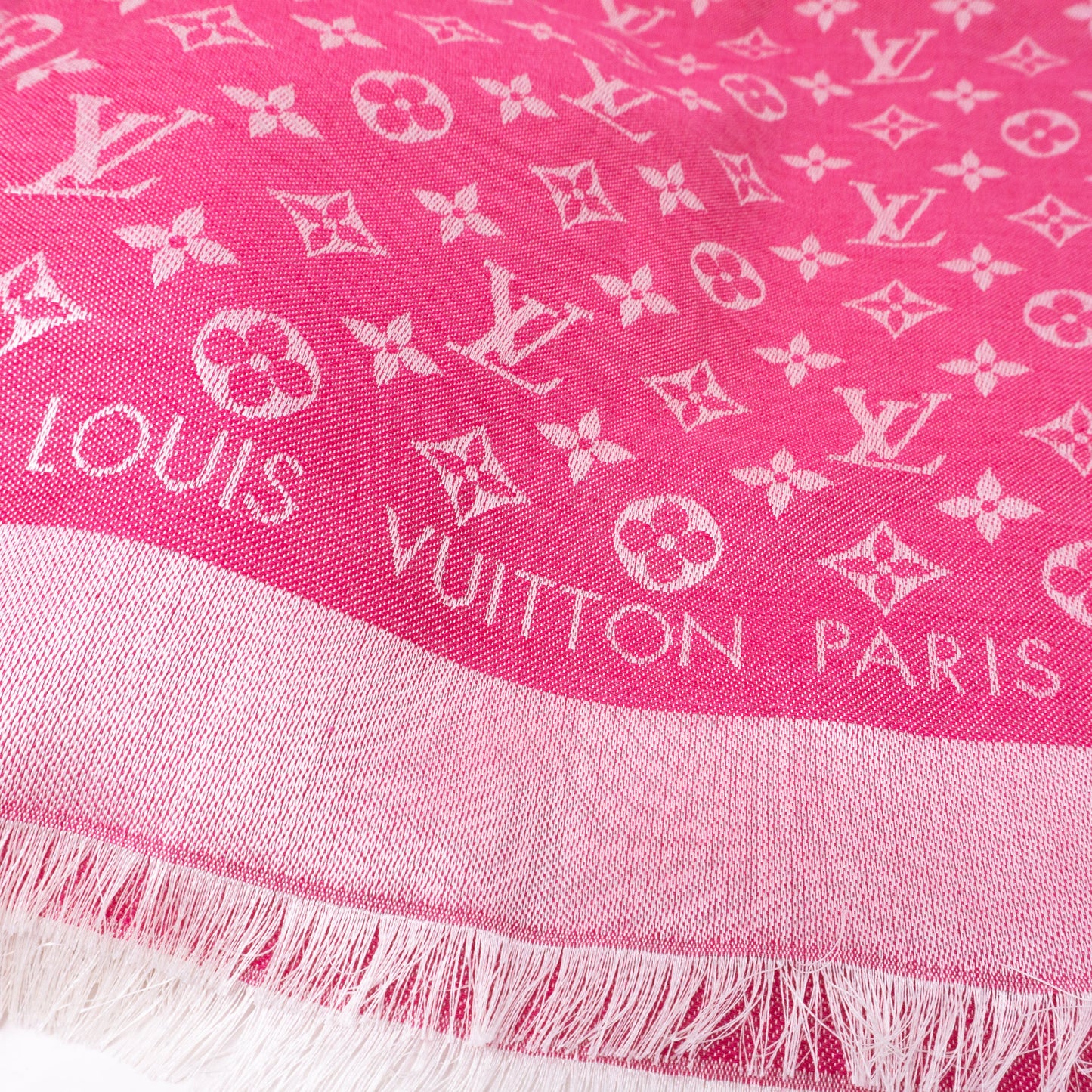 Louis-vuitton Monogram Denim Shawl Freesia