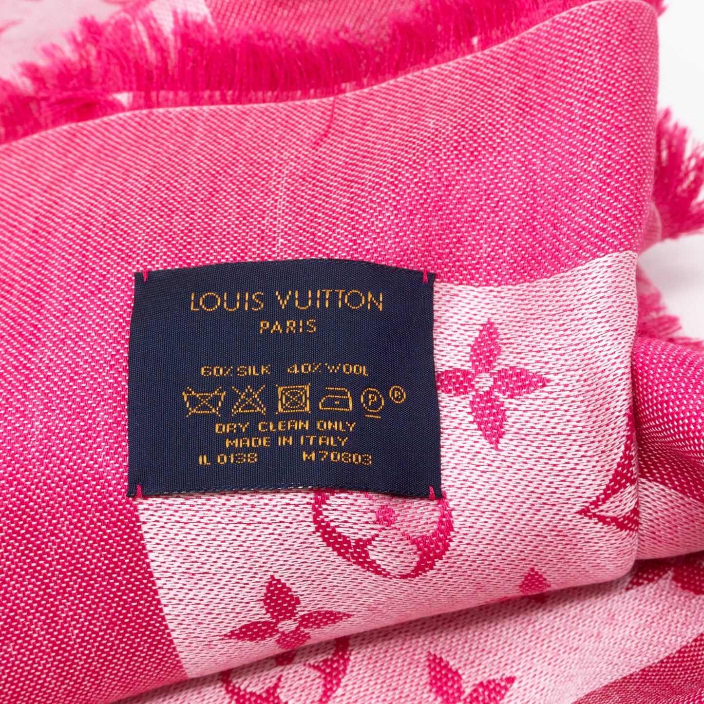 Louis-vuitton Monogram Denim Shawl Freesia
