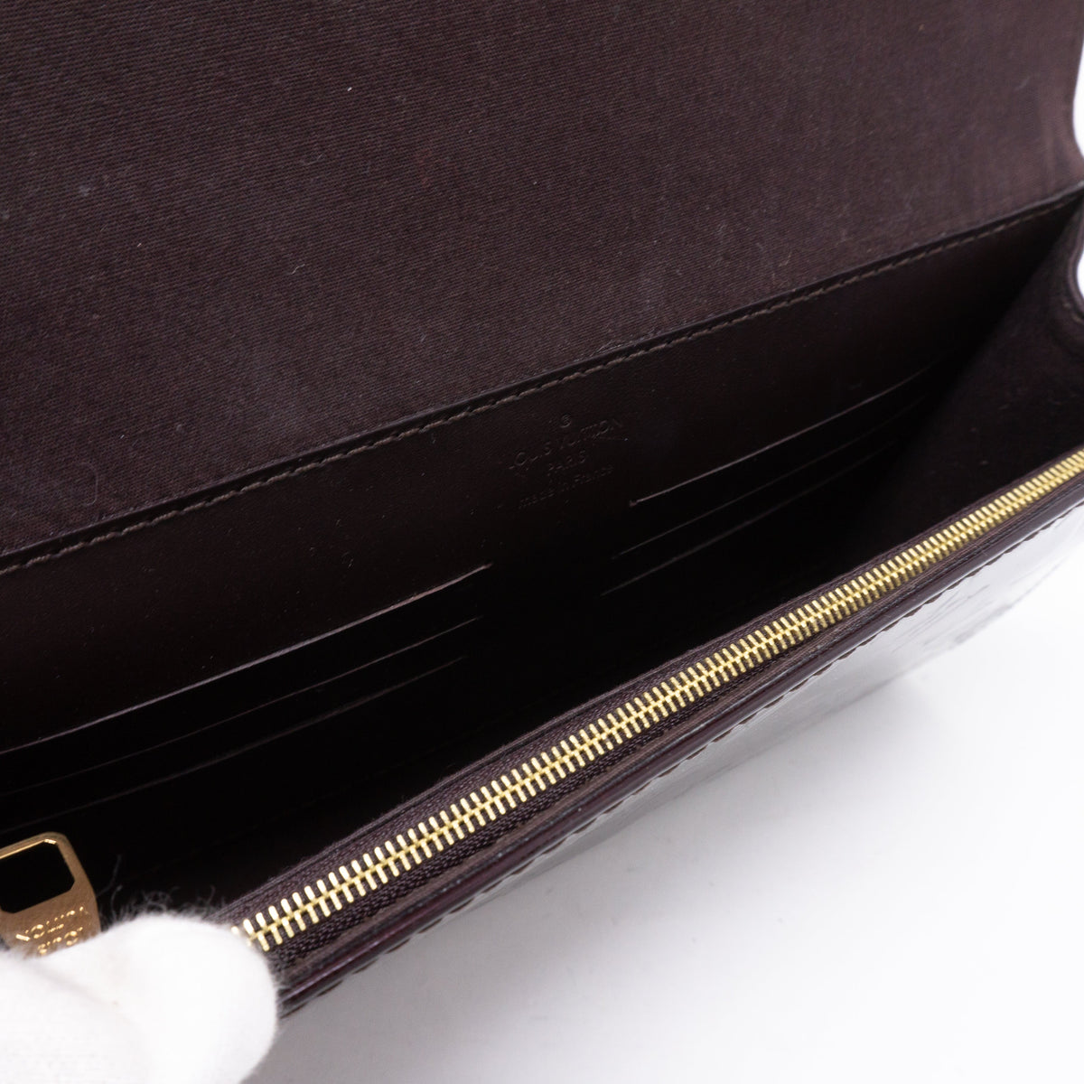 Louis-vuitton Ana Clutch Vernis Amarante