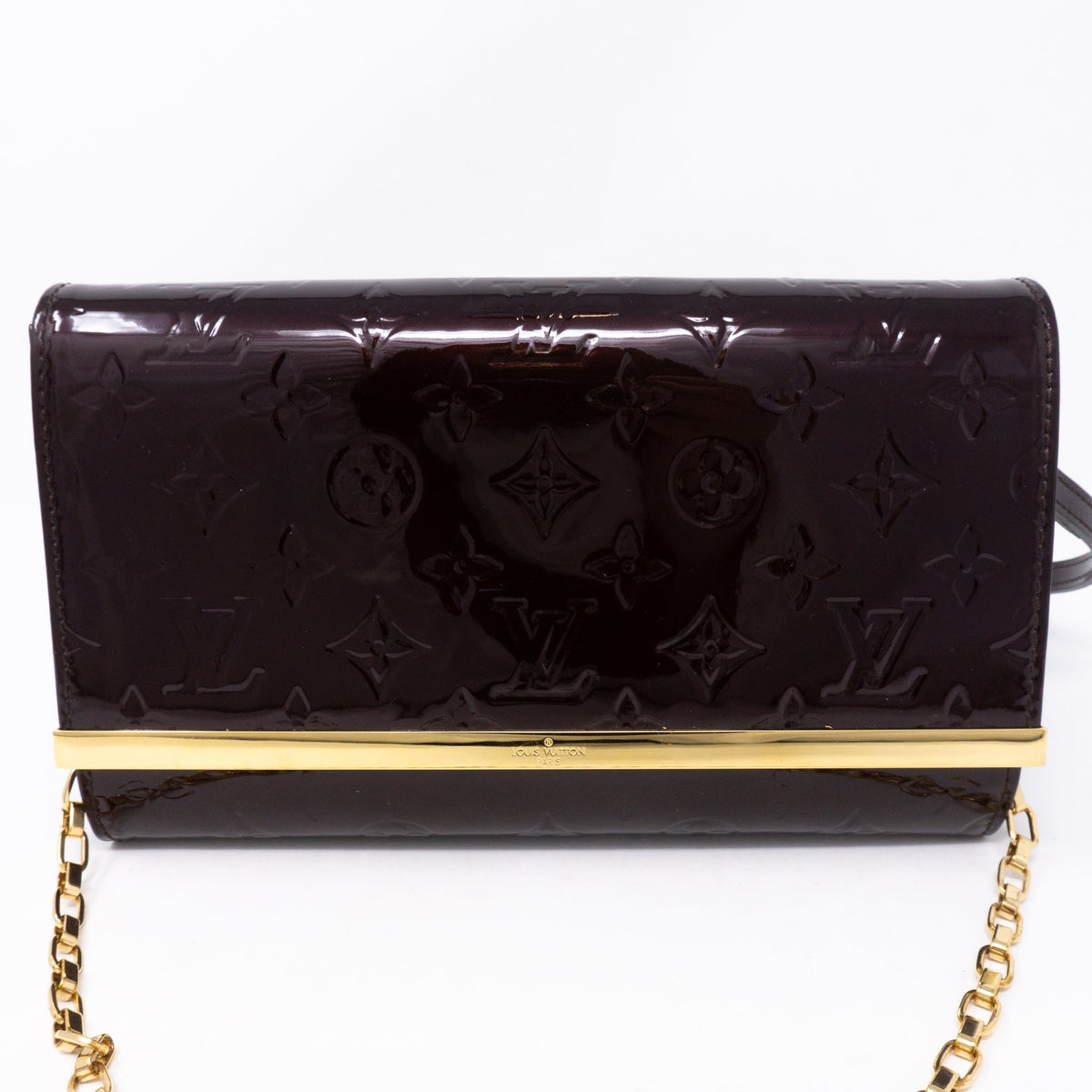 Louis-vuitton Ana Clutch Vernis Amarante