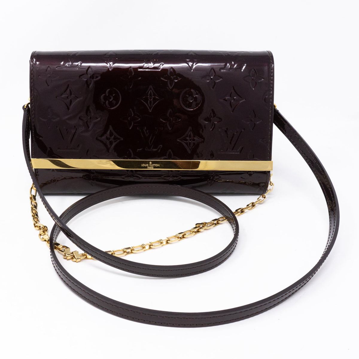 Louis-vuitton Ana Clutch Vernis Amarante