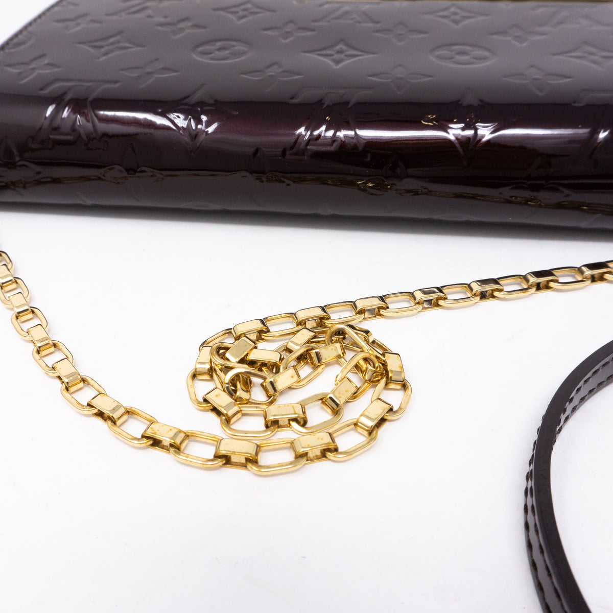 Louis-vuitton Ana Clutch Vernis Amarante