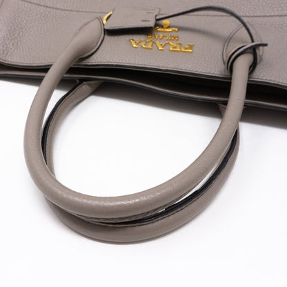 Large Tote Clay Gray Leather