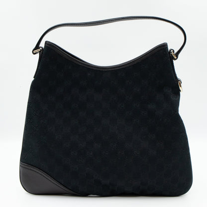 Britt Medium Hobo Black Canvas