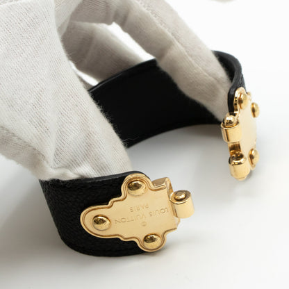 Louis-vuitton Save It Bracelet Black Leather