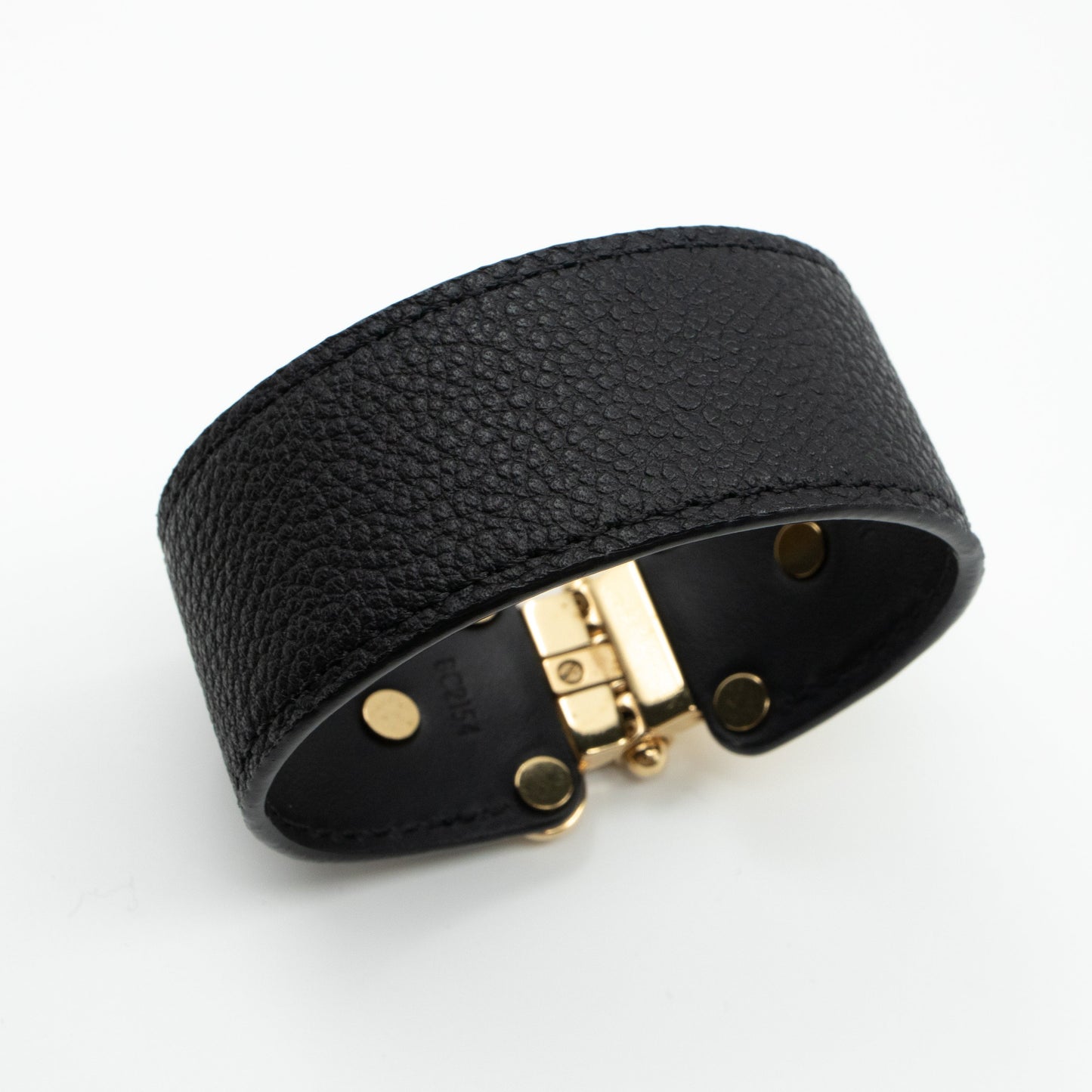 Louis-vuitton Save It Bracelet Black Leather
