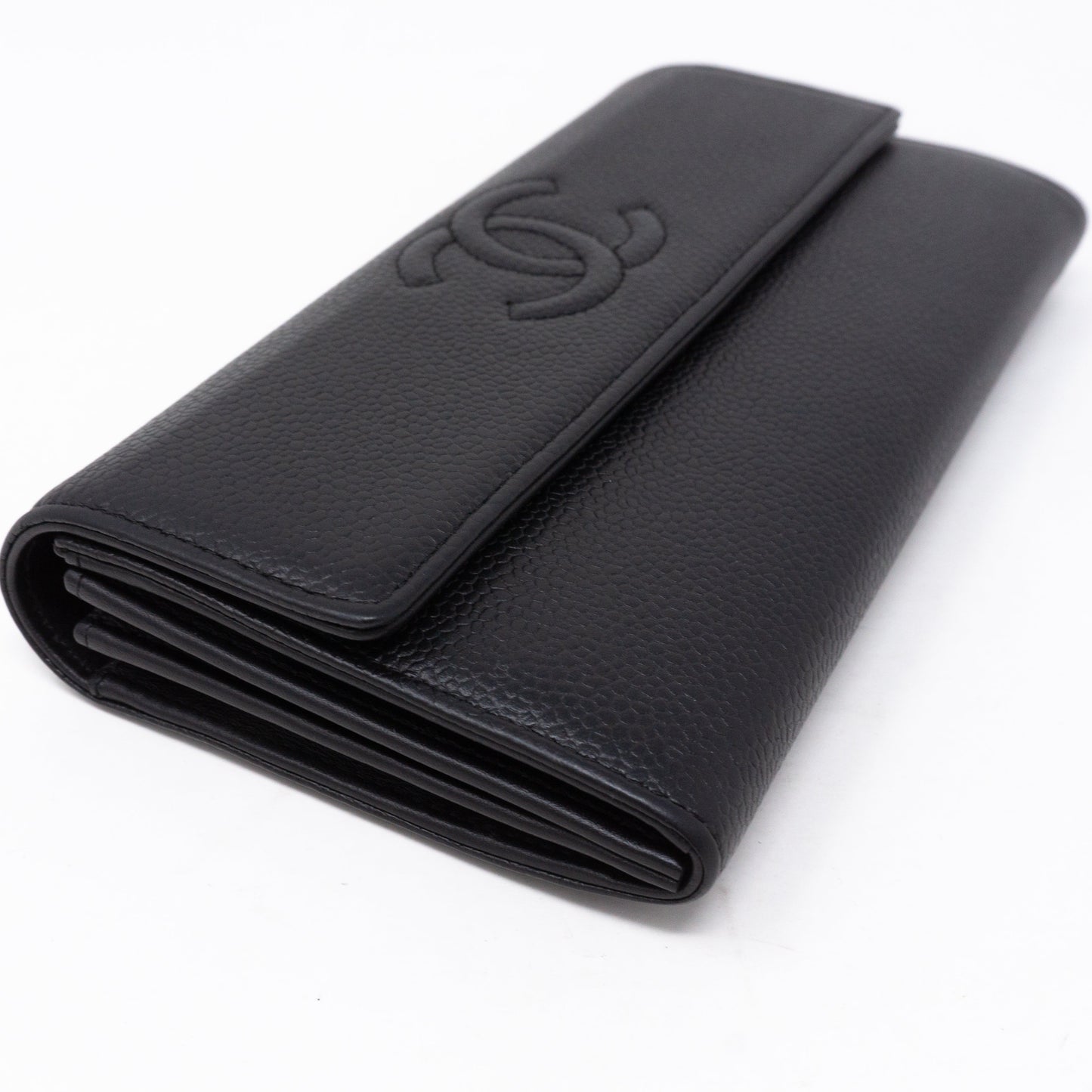 Continental Flap Wallet Black Caviar