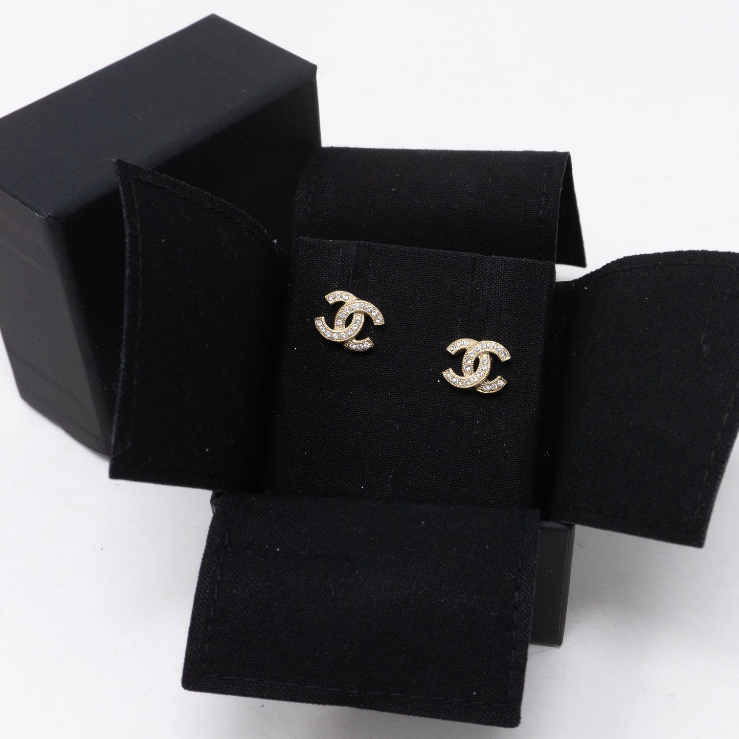 CC Crystal Earrings Gold