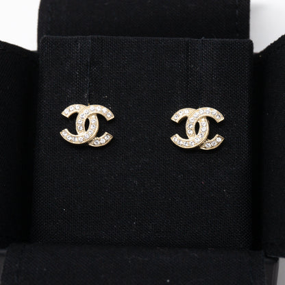 CC Crystal Earrings Gold