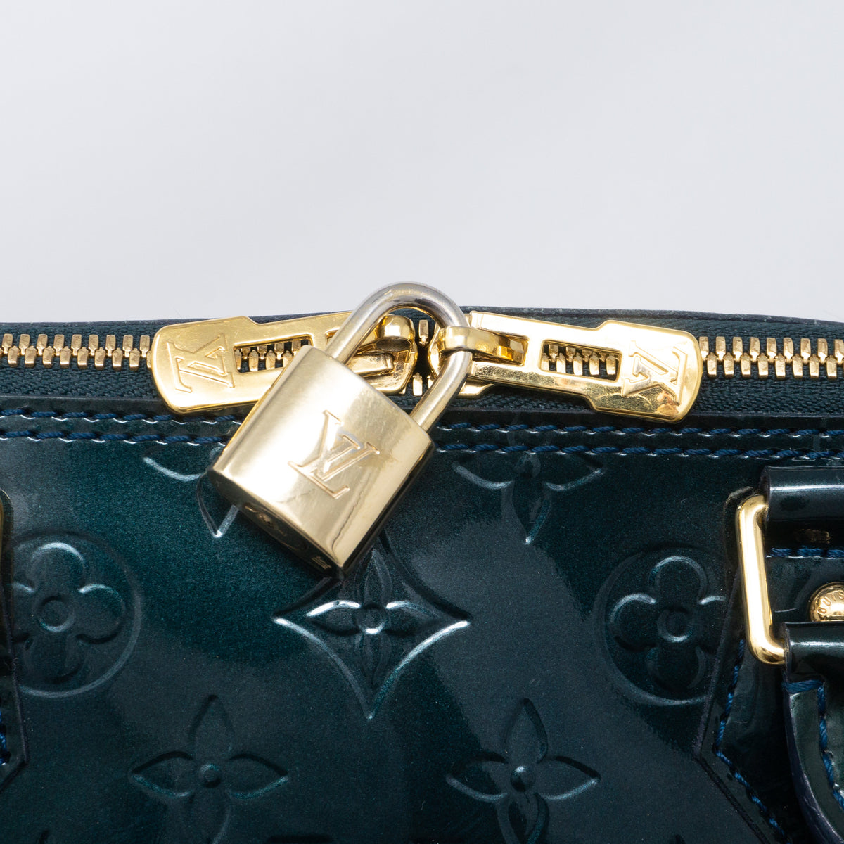 Louis-vuitton Alma GM Vernis Green