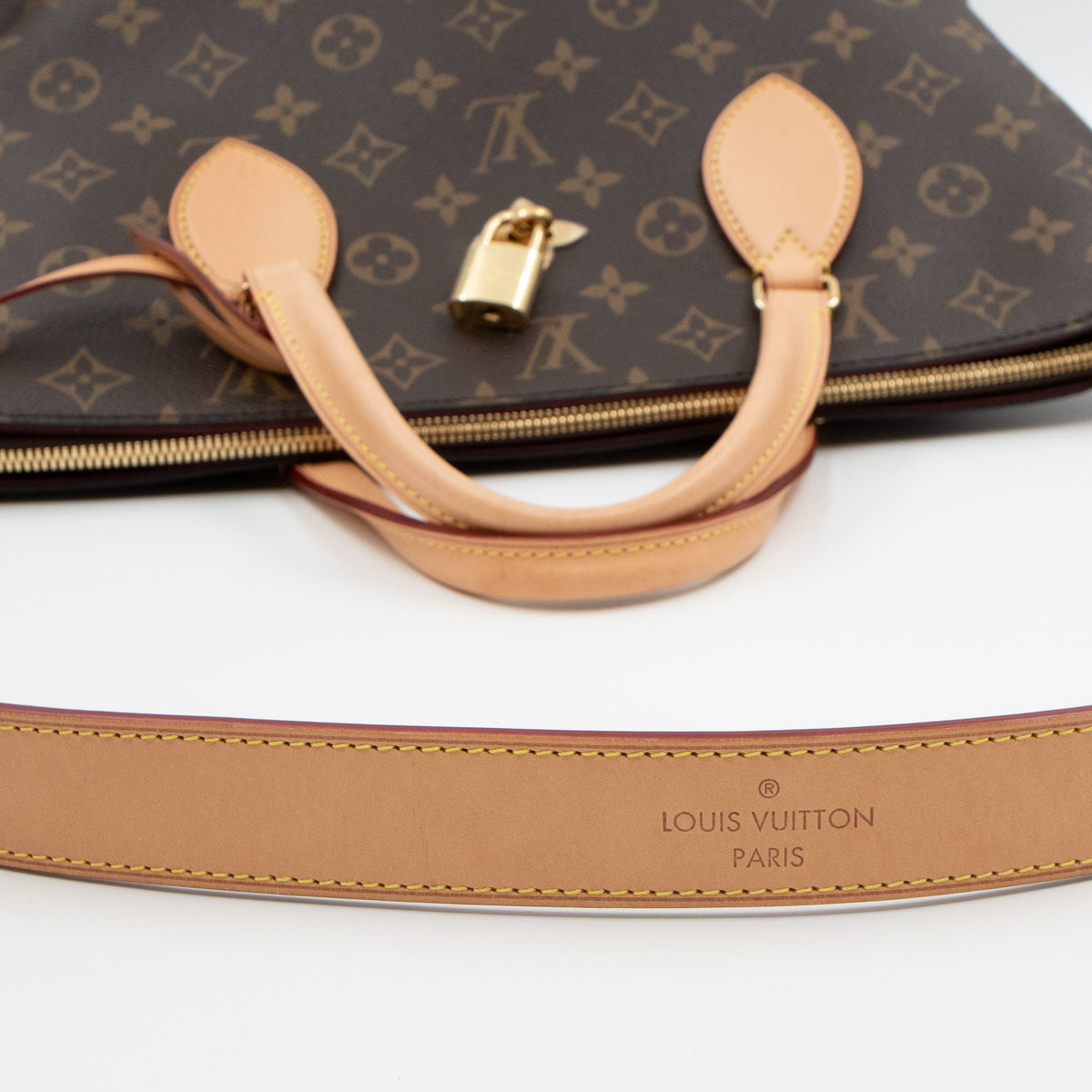 Louis-vuitton Flower Zipped Tote MM Monogram Beige