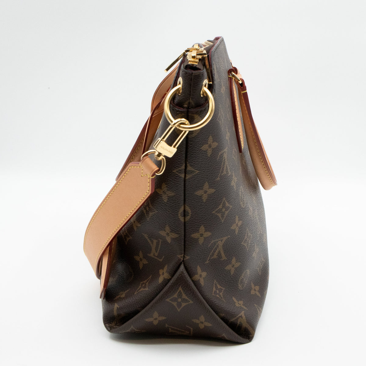 Louis-vuitton Flower Zipped Tote MM Monogram Beige