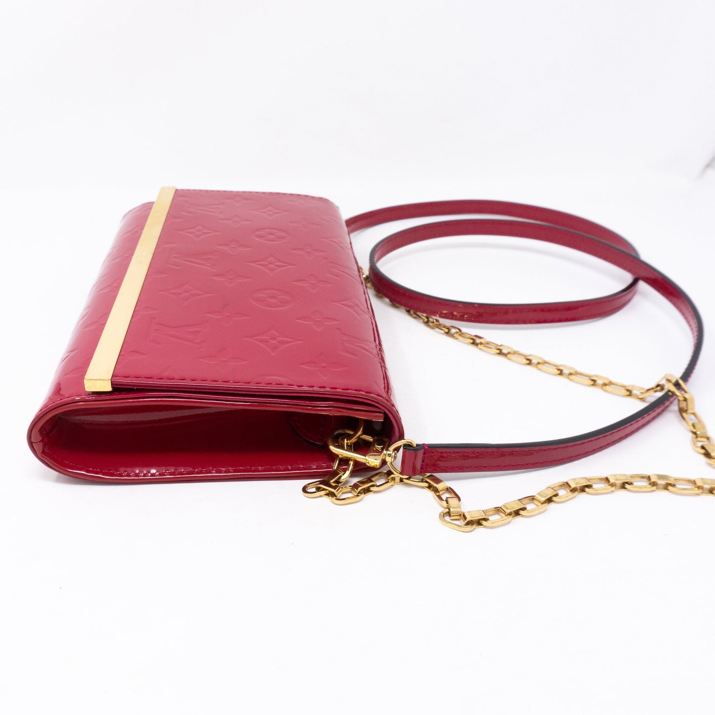 Louis-vuitton Ana Clutch Vernis Indian Rose