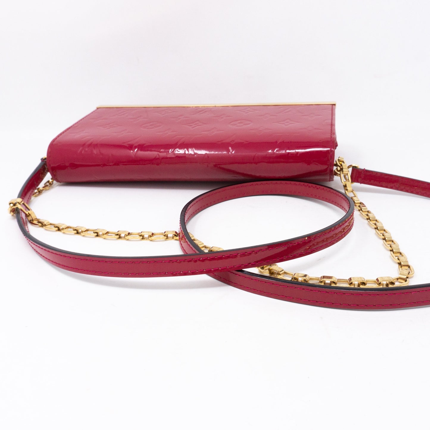 Louis-vuitton Ana Clutch Vernis Indian Rose