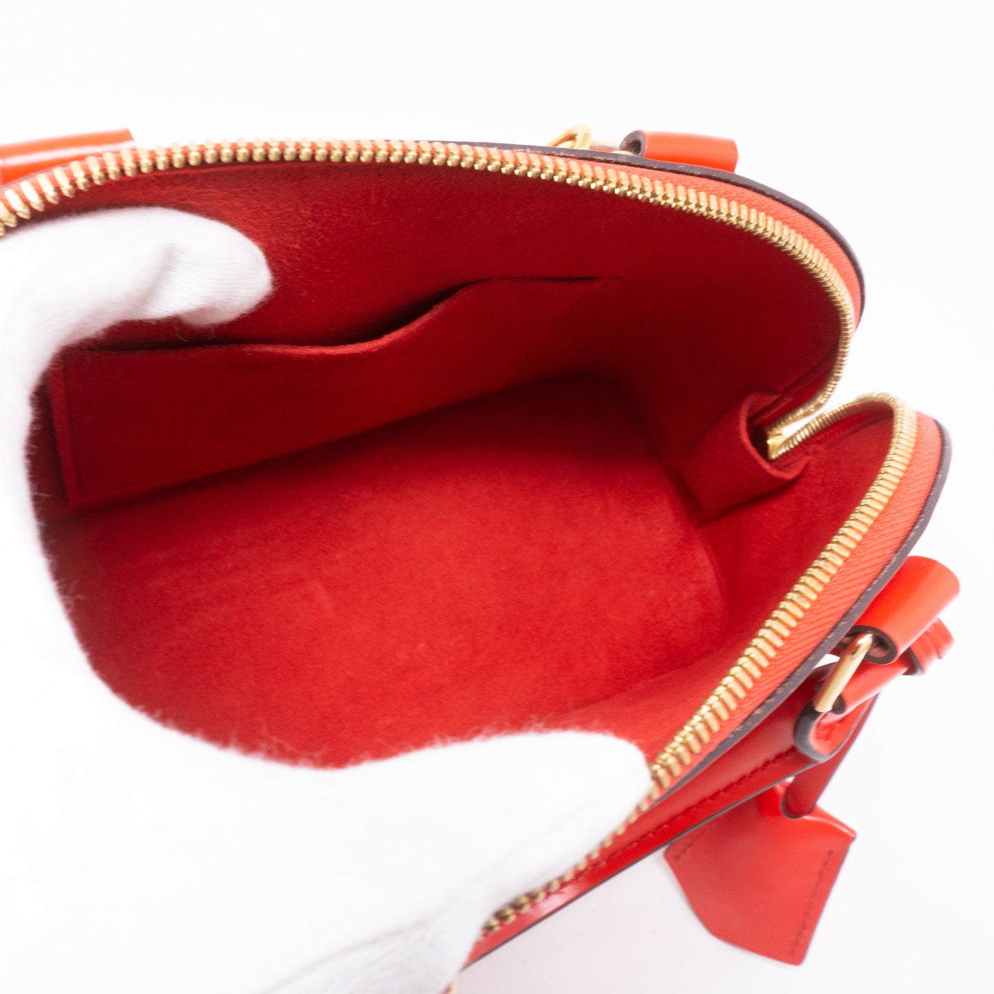 Louis-vuitton Alma BB Epi Red Blooming Flowers