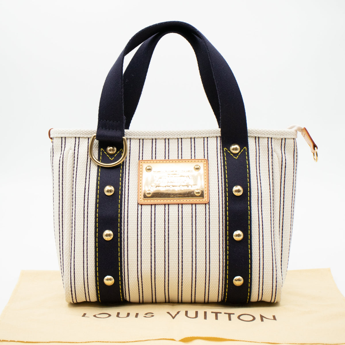 Louis-vuitton Antigua Cabas PM Navy Striped