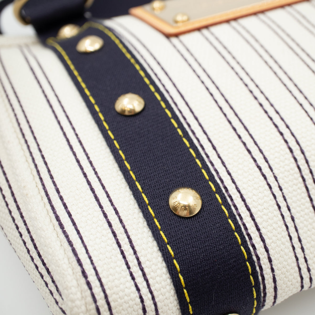 Louis-vuitton Antigua Cabas PM Navy Striped