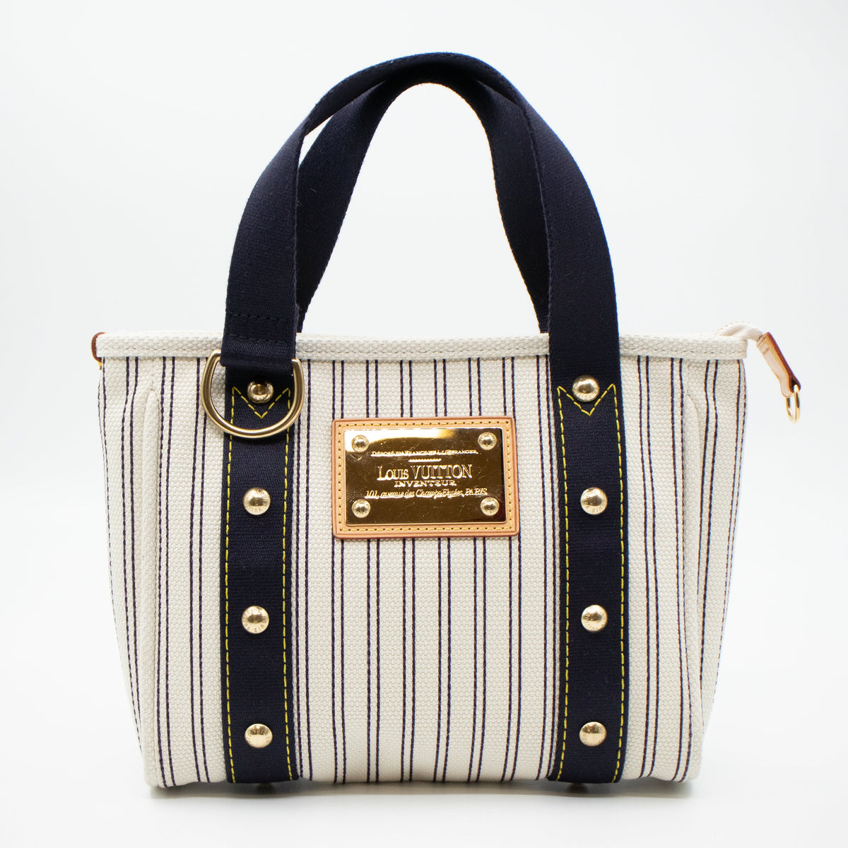 Louis-vuitton Antigua Cabas PM Navy Striped