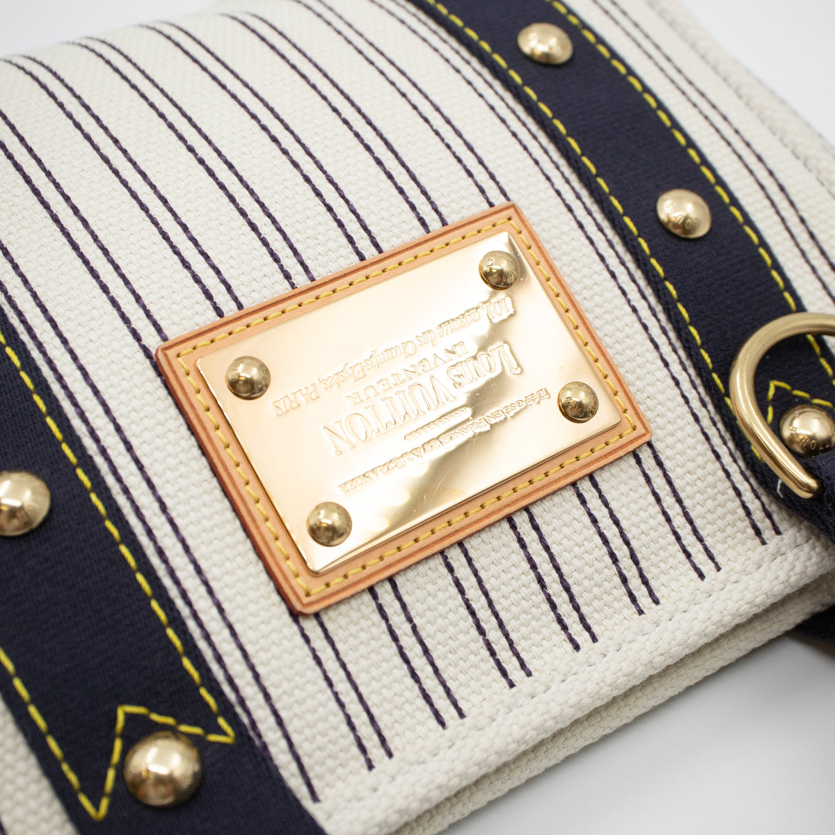 Louis-vuitton Antigua Cabas PM Navy Striped