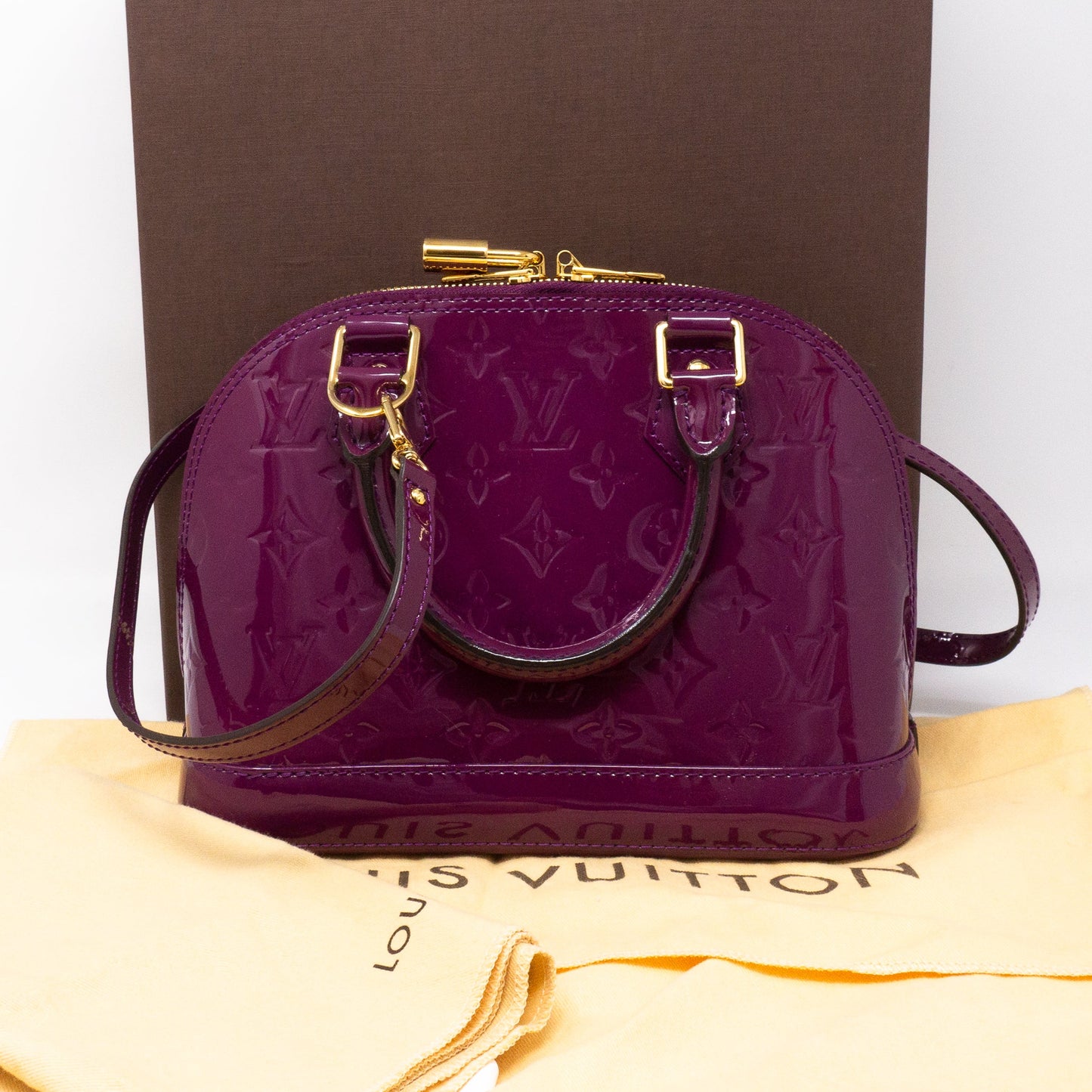Louis-vuitton Alma BB Amethyste Vernis