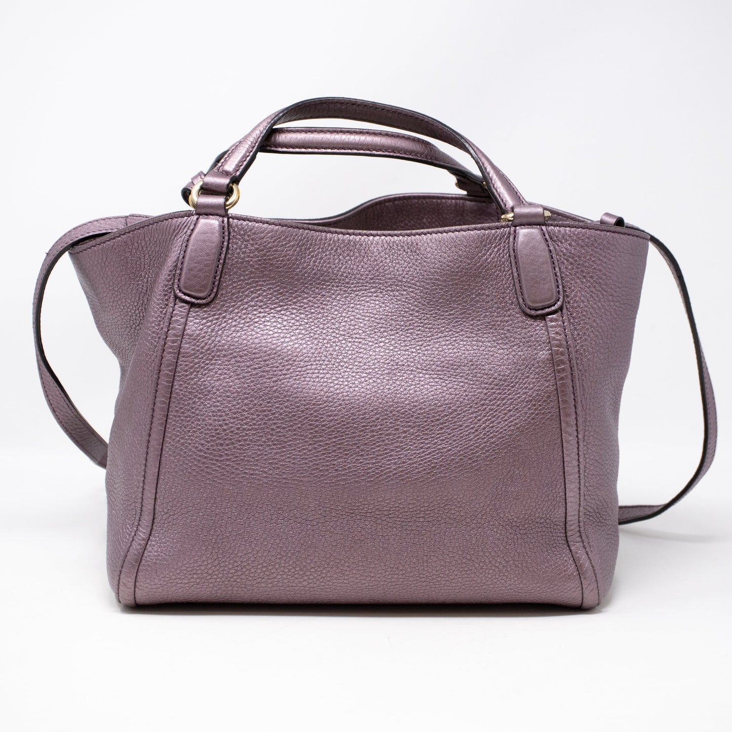 Soho Two Way Purple Metallic Leather