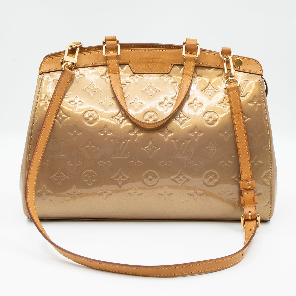 Louis-vuitton Brea MM Vernis Gold
